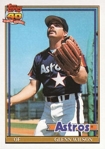 #476 Glenn Wilson - Houston Astros - 1991 Topps Baseball