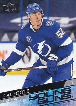 #476 Cal Foote - Tampa Bay Lightning - 2020-21 Upper Deck Hockey
