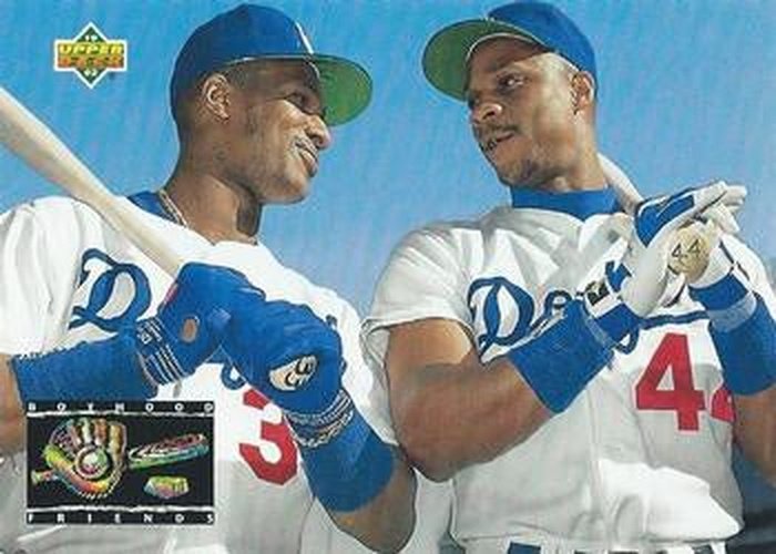 #477 Eric Davis / Darryl Strawberry - Los Angeles Dodgers - 1993 Upper Deck Baseball