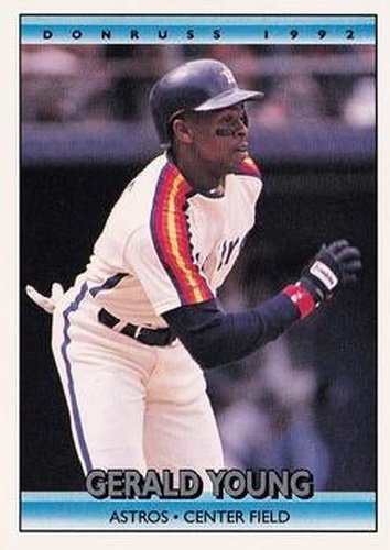 #477 Gerald Young - Houston Astros - 1992 Donruss Baseball