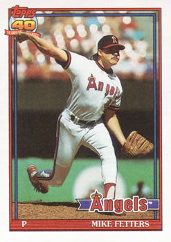 #477 Mike Fetters - California Angels - 1991 Topps Baseball