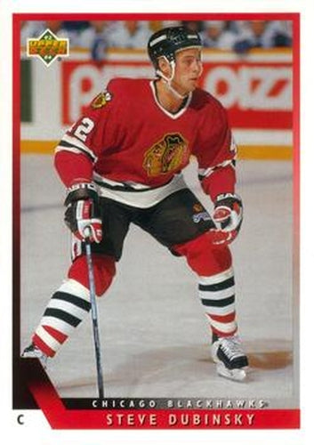 #477 Steve Dubinsky - Chicago Blackhawks - 1993-94 Upper Deck Hockey