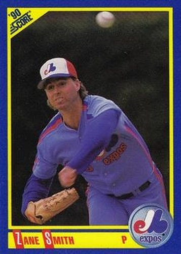 #477 Zane Smith - Montreal Expos - 1990 Score Baseball