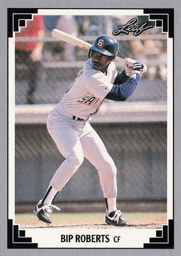 #478 Bip Roberts - San Diego Padres - 1991 Leaf Baseball