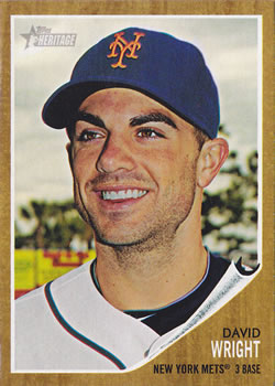 #478 David Wright - New York Mets - 2011 Topps Heritage Baseball