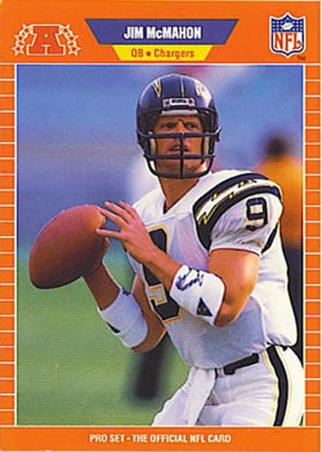 #478 Jim McMahon - San Diego Chargers - 1989 Pro Set Football