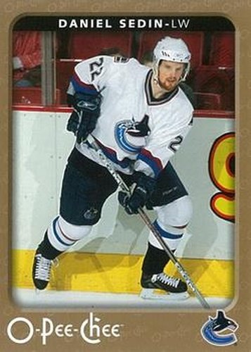 #478 Daniel Sedin - Vancouver Canucks - 2006-07 O-Pee-Chee Hockey