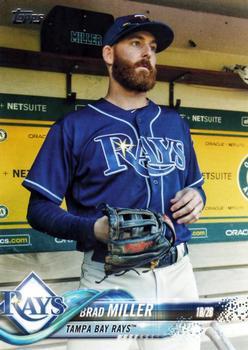 #478 Brad Miller - Tampa Bay Rays - 2018 Topps Baseball