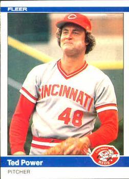 #478 Ted Power - Cincinnati Reds - 1984 Fleer Baseball