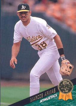 #478 Marcos Armas - Oakland Athletics - 1993 Leaf Baseball