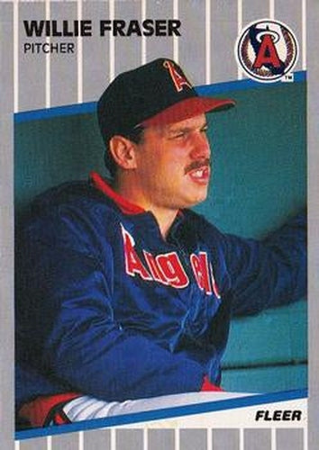 #478 Willie Fraser - California Angels - 1989 Fleer Baseball