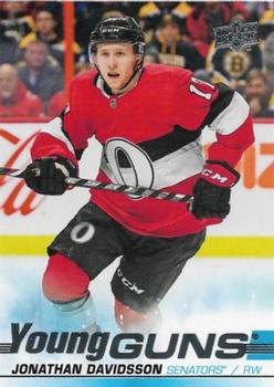 #479 Jonathan Davidsson - Ottawa Senators - 2019-20 Upper Deck Hockey