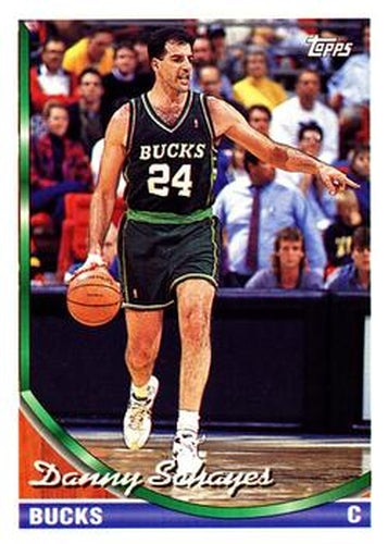 #47 Danny Schayes - Milwaukee Bucks - 1993-94 Topps Basketball