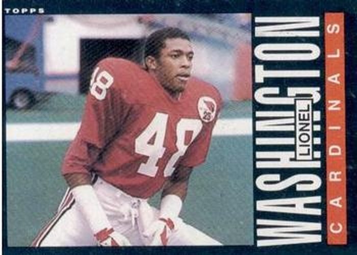 #147 Lionel Washington - St. Louis Cardinals - 1985 Topps Football
