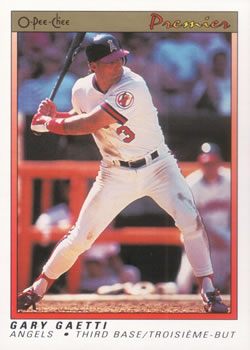 #47 Gary Gaetti - California Angels - 1991 O-Pee-Chee Premier Baseball