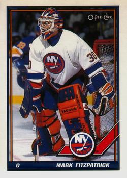 #47 Mark Fitzpatrick - New York Islanders - 1991-92 O-Pee-Chee Hockey