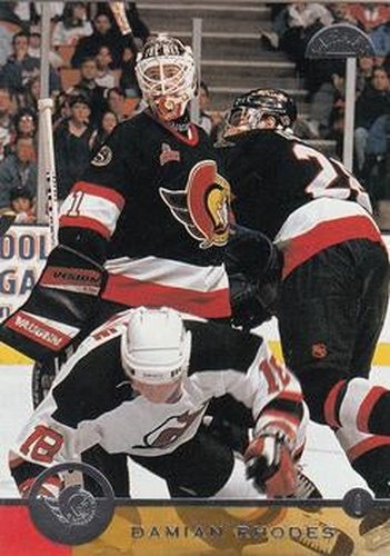 #47 Damian Rhodes - Ottawa Senators - 1996-97 Leaf Hockey