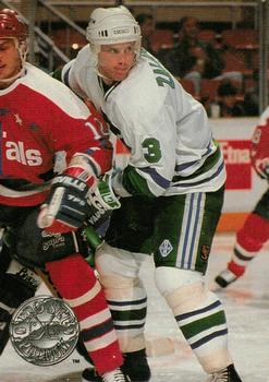 #47 Zarley Zalapski - Hartford Whalers - 1991-92 Pro Set Platinum Hockey