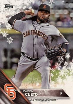 #HMW47 Johnny Cueto - San Francisco Giants - 2016 Topps Holiday Baseball