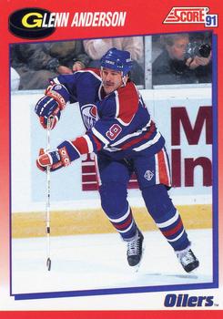 #47 Glenn Anderson - Edmonton Oilers - 1991-92 Score Canadian Bilingual Hockey