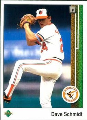 #447 Dave Schmidt - Baltimore Orioles - 1989 Upper Deck Baseball
