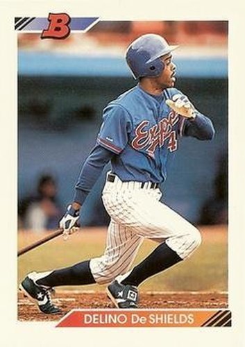 #47 Delino DeShields - Montreal Expos - 1992 Bowman Baseball