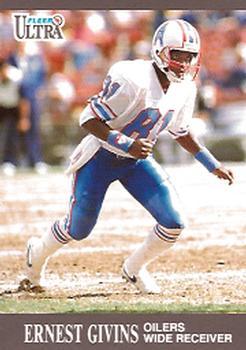 #47 Ernest Givins - Houston Oilers - 1991 Ultra Football