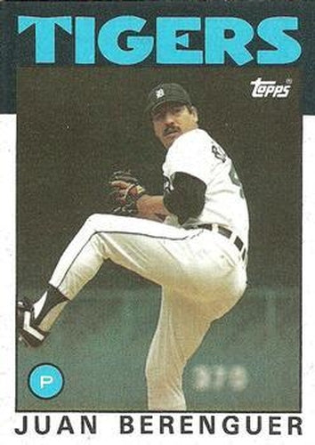 #47 Juan Berenguer - Detroit Tigers - 1986 Topps Baseball