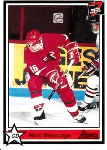 #47 Marc Beaucage - Laval Titan - 1990-91 7th Inning Sketch QMJHL Hockey