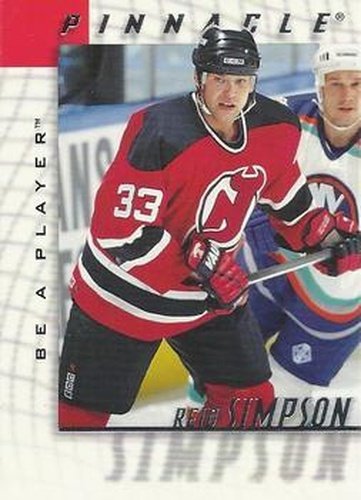 #47 Reid Simpson - New Jersey Devils - 1997-98 Pinnacle Be a Player Hockey