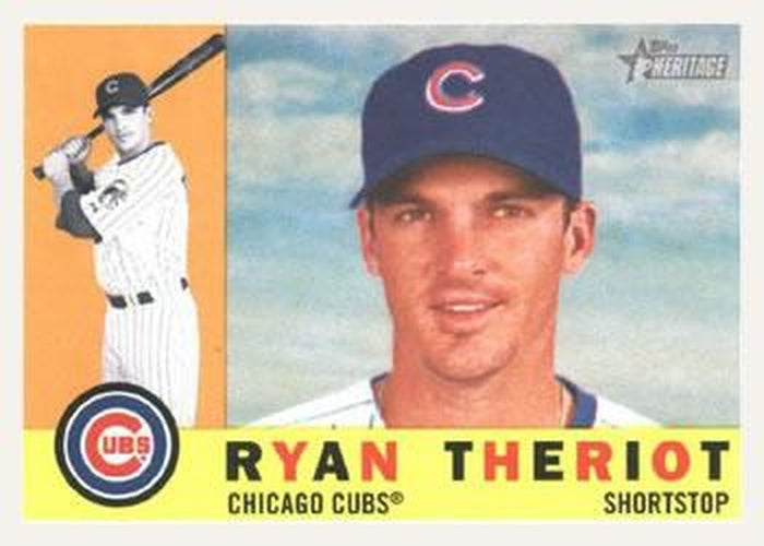 #47 Ryan Theriot - Chicago Cubs - 2009 Topps Heritage Baseball
