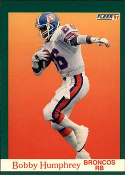 #47 Bobby Humphrey - Denver Broncos - 1991 Fleer Football