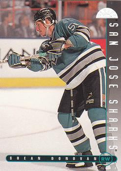 #47 Shean Donovan - San Jose Sharks - 1995-96 Leaf Hockey