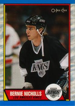 #47 Bernie Nicholls - Los Angeles Kings - 1989-90 O-Pee-Chee Hockey