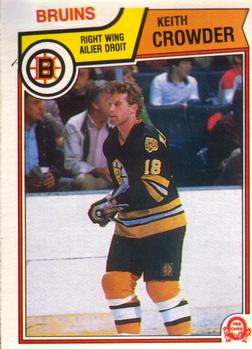 #47 Keith Crowder - Boston Bruins - 1983-84 O-Pee-Chee Hockey