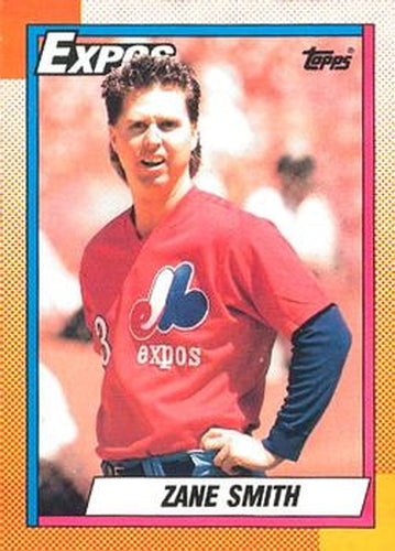 #48 Zane Smith - Montreal Expos - 1990 O-Pee-Chee Baseball
