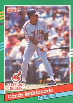 #480 Candy Maldonado - Cleveland Indians - 1991 Donruss Baseball