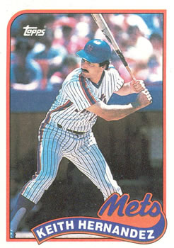 #480 Keith Hernandez - New York Mets - 1989 Topps Baseball