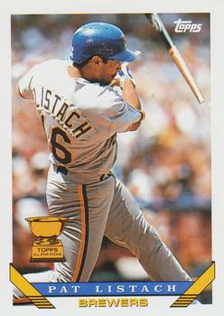 #480 Pat Listach - Milwaukee Brewers - 1993 Topps Baseball