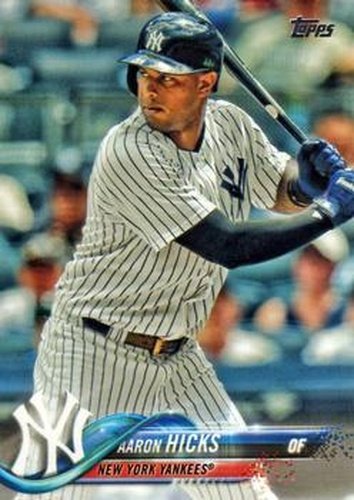 #480 Aaron Hicks - New York Yankees - 2018 Topps Baseball