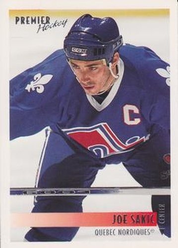 #480 Joe Sakic - Quebec Nordiques - 1994-95 Topps Premier Hockey