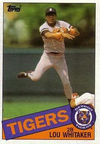 #480 Lou Whitaker - Detroit Tigers - 1985 Topps Baseball