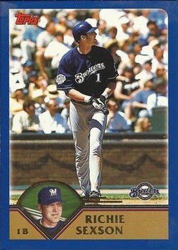 #480 Richie Sexson - Milwaukee Brewers - 2003 Topps Baseball