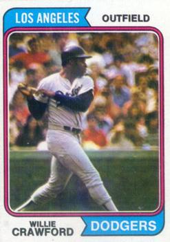 #480 Willie Crawford - Los Angeles Dodgers - 1974 Topps Baseball