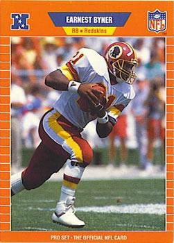 #480 Earnest Byner - Washington Redskins - 1989 Pro Set Football