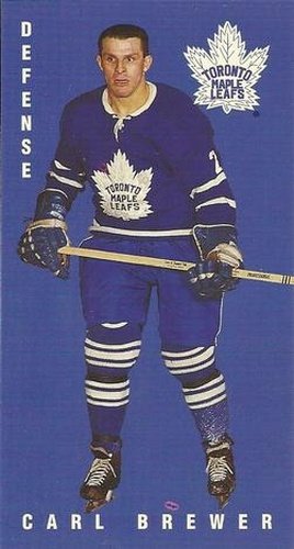 #114 Carl Brewer - Toronto Maple Leafs - 1994-95 Parkhurst Tall Boys 1964-65 Hockey