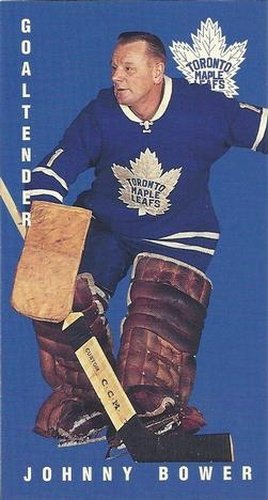 #129 Johnny Bower - Toronto Maple Leafs - 1994-95 Parkhurst Tall Boys 1964-65 Hockey
