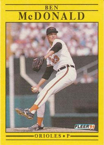 #481 Ben McDonald - Baltimore Orioles - 1991 Fleer Baseball