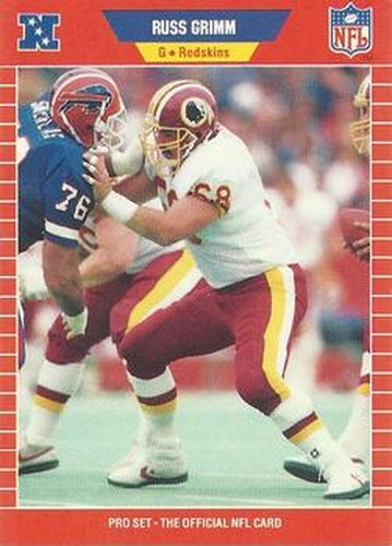 #481 Russ Grimm - Washington Redskins - 1989 Pro Set Football