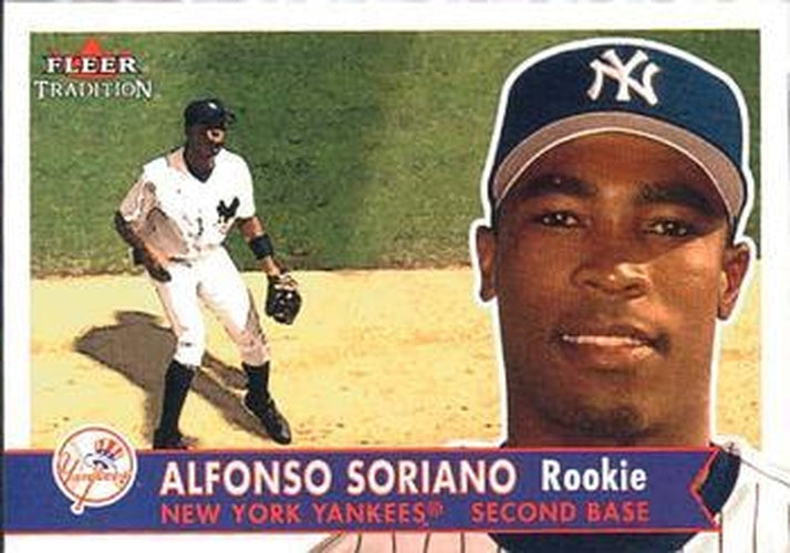 #481 Alfonso Soriano - New York Yankees - 2001 Fleer Tradition Baseball